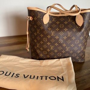 Authentic Louis Vuitton Neverfull MM with Dust Bag